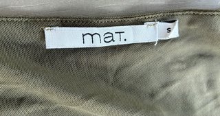 Vestito MAT verde cachi scollato taglia S