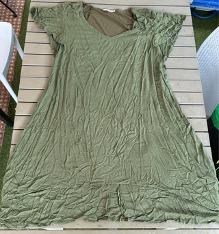 Vestito MAT verde cachi scollato taglia S