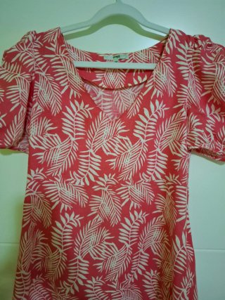 Vestido estampado rosa T.38