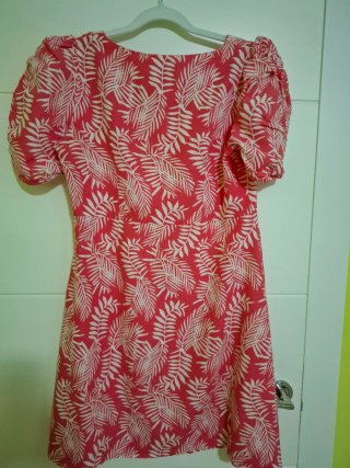 Vestido estampado rosa T.38