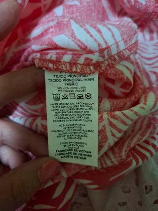 Vestido estampado rosa T.38