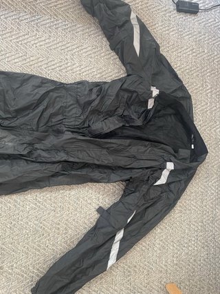Chubasquero moto impermeable negro