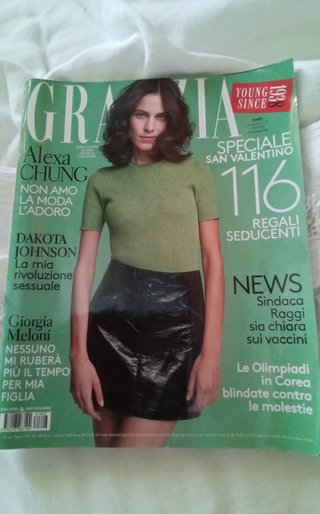 Rivista Grazia - Febbraio 2018. Ottime condizioni.