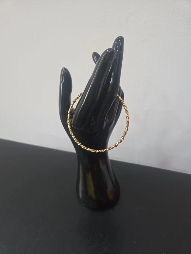 Pulsera Aro Mallorquín Rizado Oro 18k
