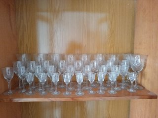 Cristalería antigua 40 piezas