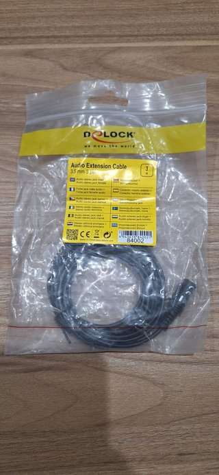 Cable Extensión Audio DELOCK 3.5mm 3 pines