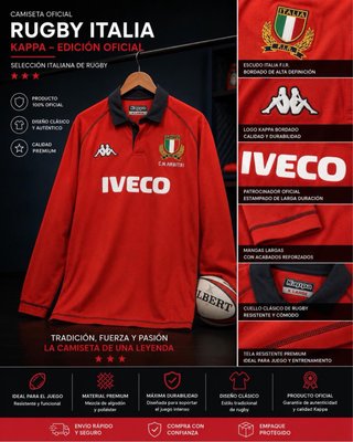 Polo Kappa Rugby Italia Árbitro XL 2006