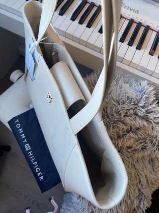 Bolso Tote Tommy Hilfiger Blanco nuevo original