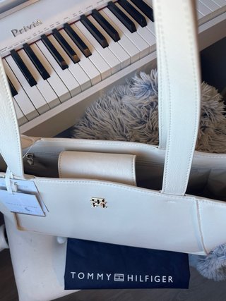 Bolso Tote Tommy Hilfiger Blanco nuevo original