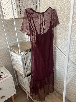 Vestido Hollister granate