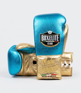 Guantes Boxelite Club Signature MX Azul/Dorado