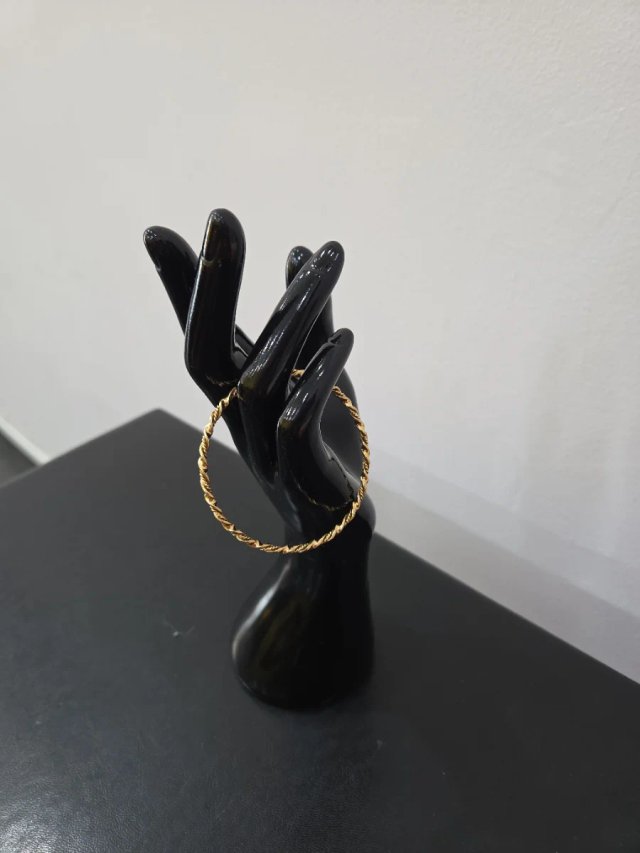 Pulsera aro rizado Mallorquín oro 18k