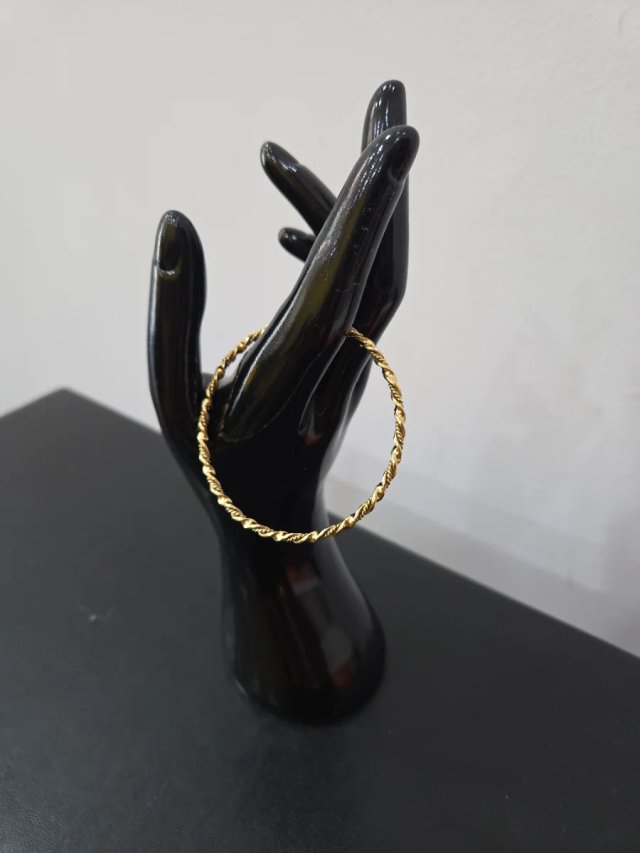 Pulsera aro rizado Mallorquín oro 18k