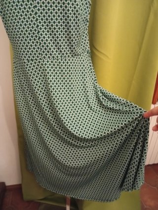 Vestito H&M verde fantasia rombi