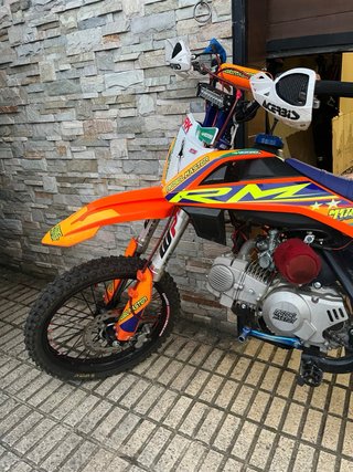 Pitbike Rebel Master 140cc Naranja/Blanca