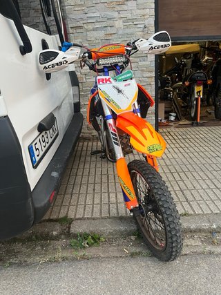 Pitbike Rebel Master 140cc Naranja/Blanca