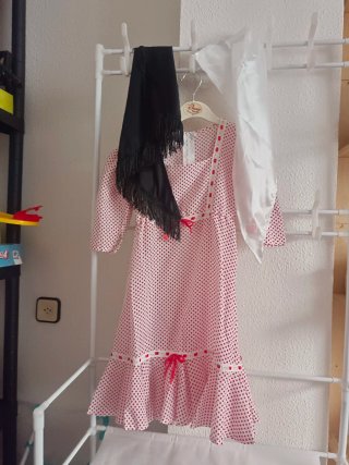 Disfraz Chulapa Niña Talla 7-12M  Da talla  3 años