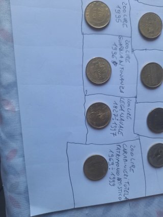 22 Monete da 200 Lire Varie Date