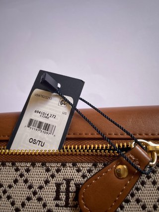 Billetera monedero Tommy Hilfiger Marrón y Dorada