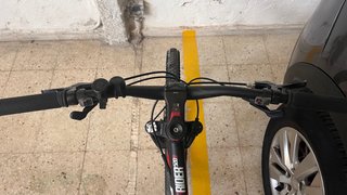Bicicleta Btwin Doble Suspensión Negra/Roja