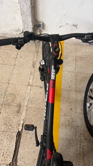 Bicicleta Btwin Doble Suspensión Negra/Roja