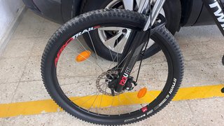 Bicicleta Btwin Doble Suspensión Negra/Roja