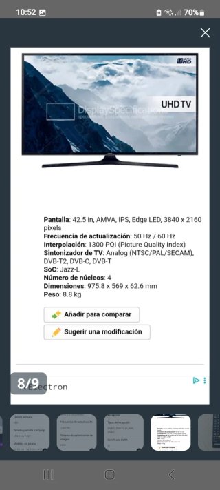 TV Samsung 43 Smart TV 4K Wifi  "En Oferta"