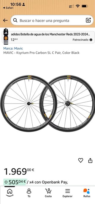 Mavic Ksyrium Pro Carbon SL Ruedas