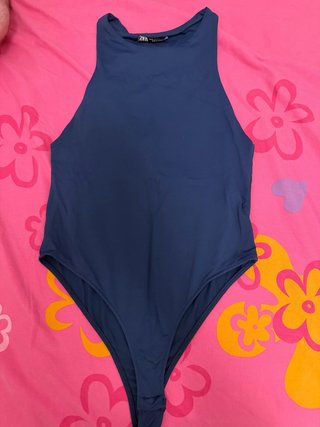 Body azul Zara