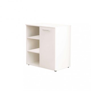 Mobiletto Ingresso 1 Anta 3 Vani Bianco 68x35x87cm