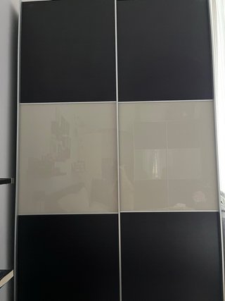 2 Armadi guardaroba wenge con vetro
