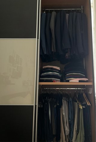 2 Armadi guardaroba wenge con vetro