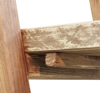 Libreria a Scala 4 Ripiani 120x183cm Legno di Pino