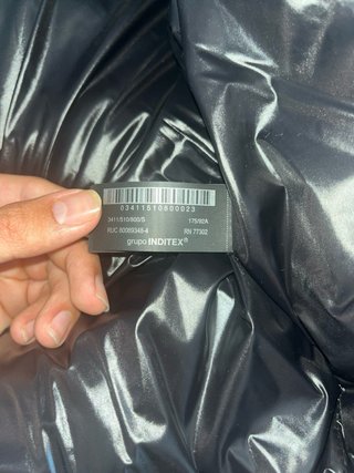 Puffer Negro Zara Talla S