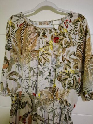 Vestido H&M Estampado T.M