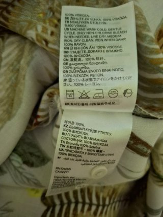 Vestido H&M Estampado T.M