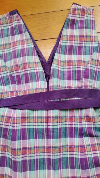 Vestido de Cordon a cuadros