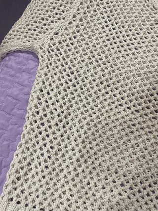 Jersey de rejilla blanco