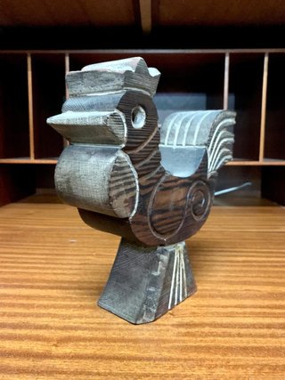 2 Candeleros Gallos Madera Vintage. Precio unidad.