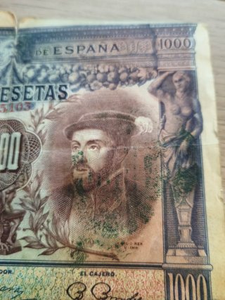 Lote 4 Billetes Pesetas España Antiguos