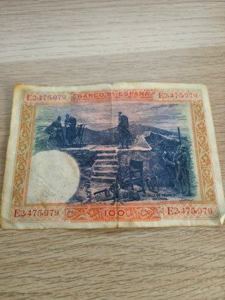 Lote 4 Billetes Pesetas España Antiguos