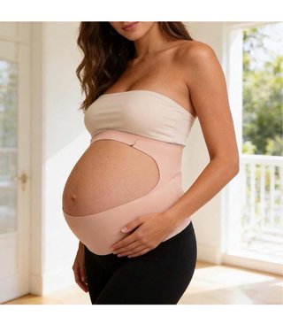 Faja Embarazo Talla Única Beige/Negro