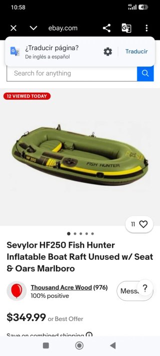 Barca hinchable Sevylor Fish Hunter 210