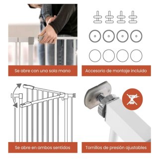 Barrera Seguridad Niños Hauck Blanca