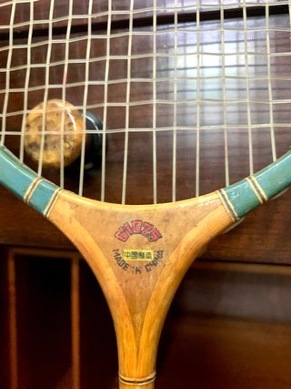 2 Raquetas de Bádminton de Madera Antiguas