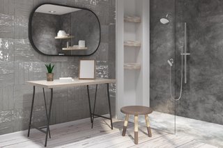 Azulejos color beige y gris