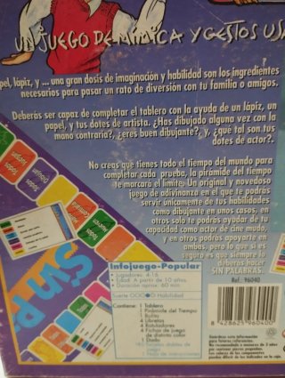 Juego de mesa Sin Palabras