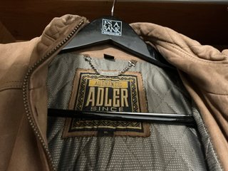Chaqueta 3/4 Piel Hombre Adler Marrón