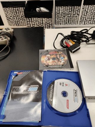 Ps2 Slim Plata + 2 Juegos