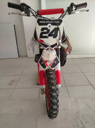 Minimoto Infantil Cross 50cc Roja y Blanca